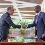President William Ruto at State House receiving letters of credence from newly appointed ambassadors. PHOTO/@WilliamsRuto/X
