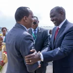 President William Ruto received at the airport. PHOTO/State House