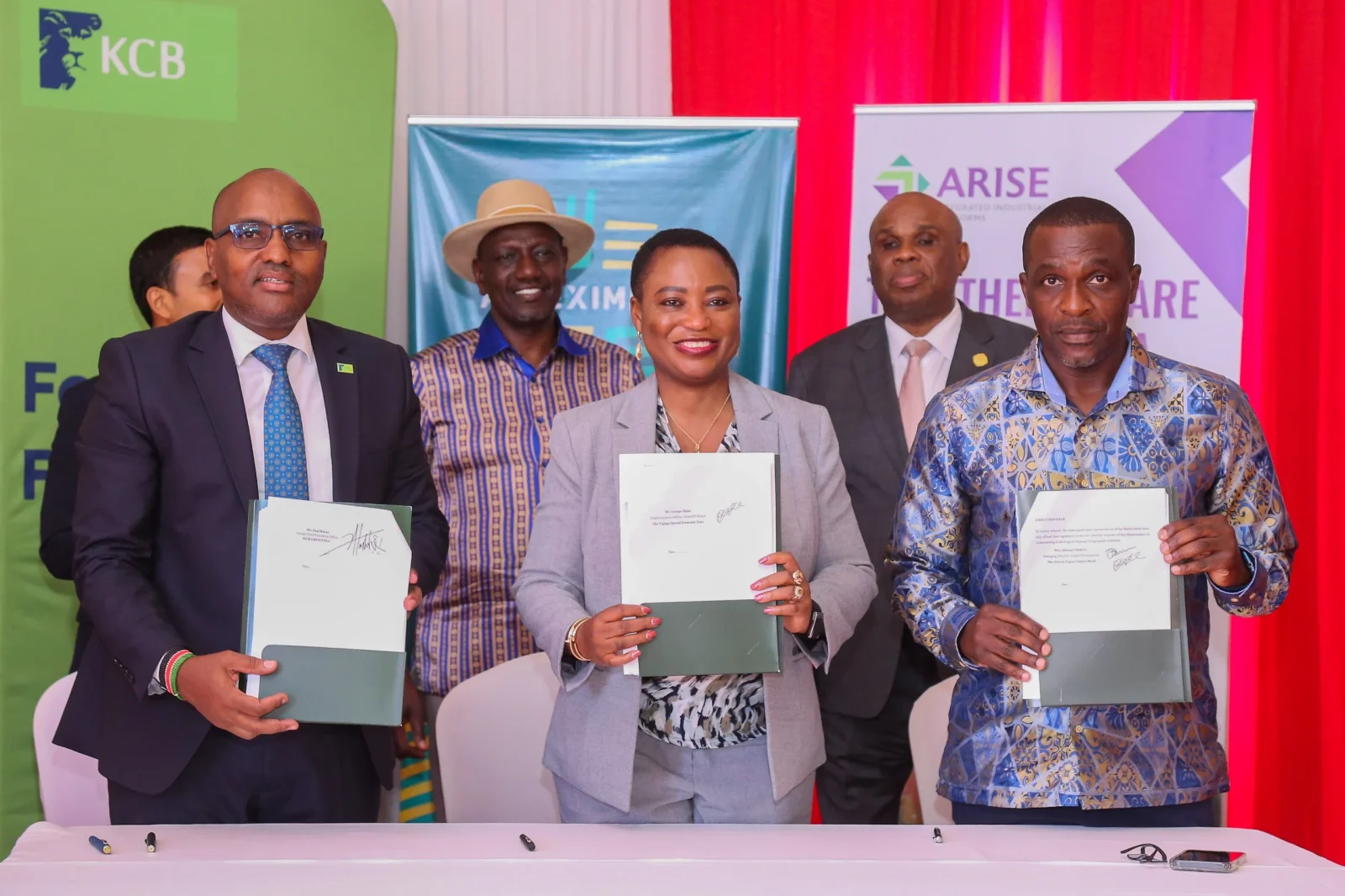 The ceremony was witnessed by Afreximbank President and Chairman of the Board of Directors Prof. Benedict Oramah and Arise IIP Founder and Chief Executive Officer Gagan Gupta.