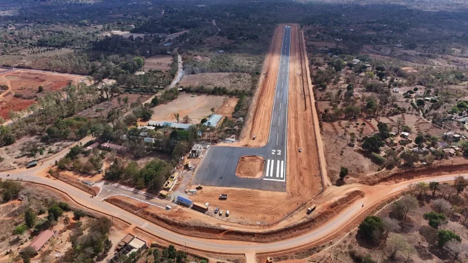 An aerial view of Kitui Airstrip