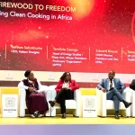 EPRA Chief Executive Engineer Edward Kinyua speaking at the Africa Energy Week in Cape Town, South Africa.