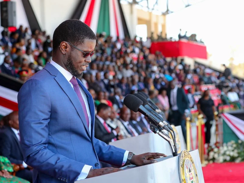 Senegalese President Bassirou Diomaye Faye was chief guest during Mashujaa Day