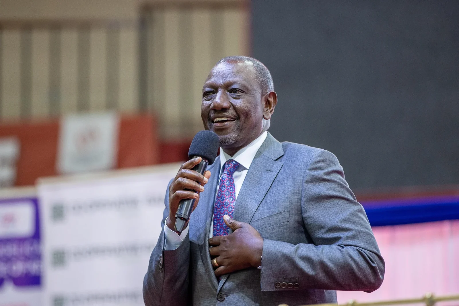 President William Ruto at a past event