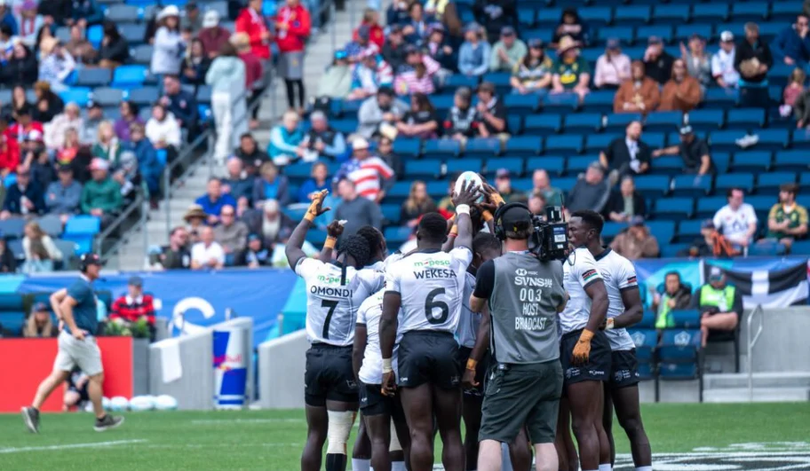 Kenyan Rugby players in a past match