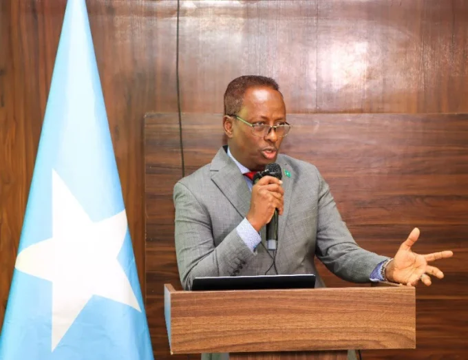 Somalia’s Minister of Agriculture and Irrigation, Mohamed Abdi Hayir Mareye