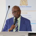 Director of Bank Supervision, Matu Mugo, delivered the opening remarks at the CBK AI Hackathon 2025.
