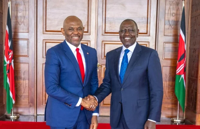 Tony Elumelu with President William Ruto