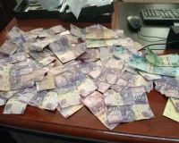 Bribes seized by EACC. PHOTO/@EACCKenya/X