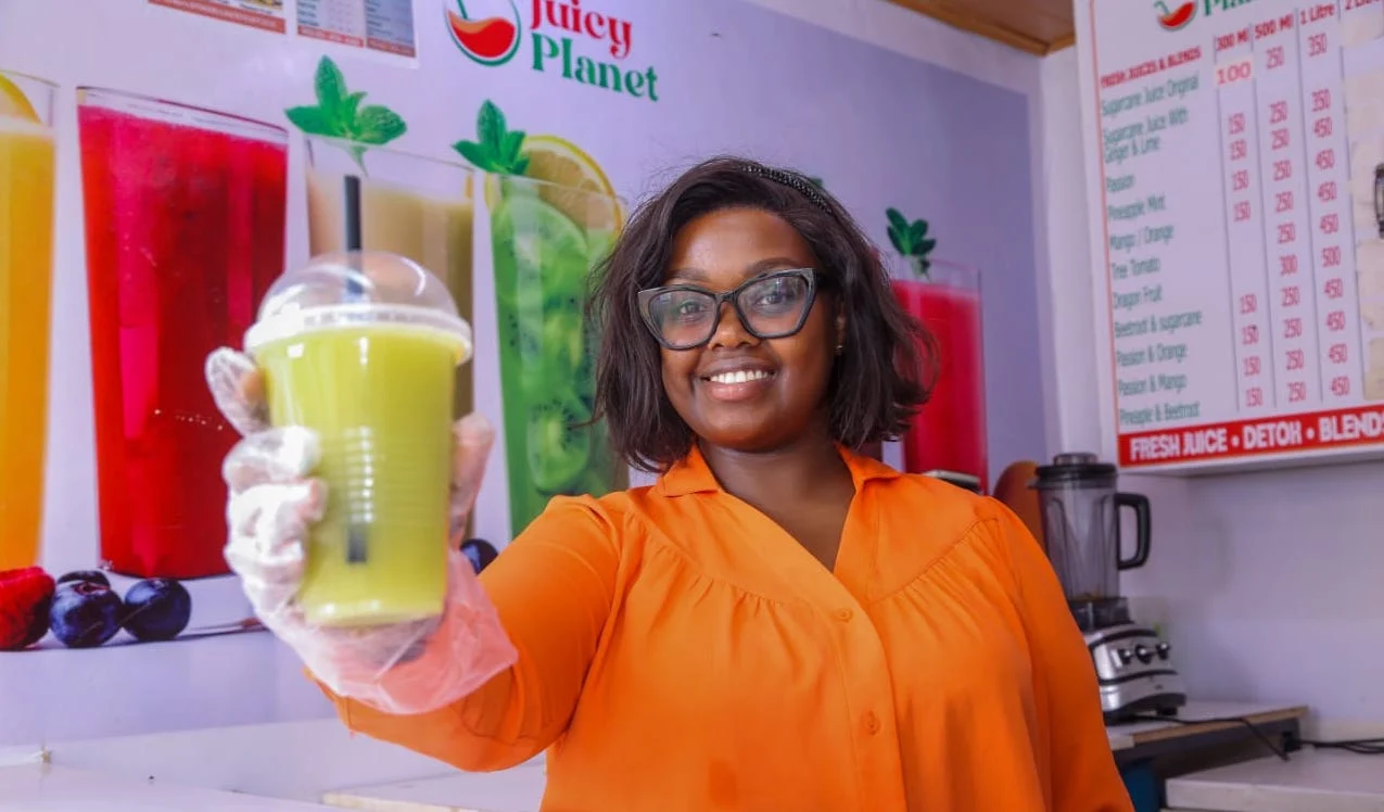 Fresh Juice Party business owner MaryAnne Nyambura