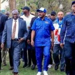Wiper Party leader Kalonzo Musyoka, DCP Party leader Rigathi Gachagua and other united opposition figures during a past event.