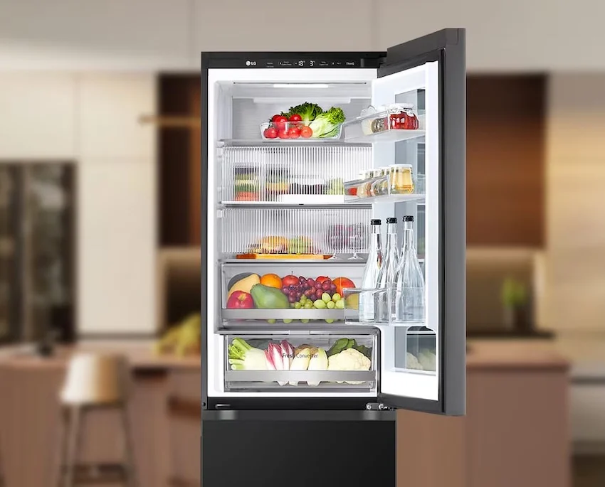 Instaview Bottom Freezer Fridge