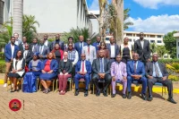 PS Raymond Omollo poses for a photo with regional security chiefs.