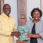 President William Ruto receives the GBV report
