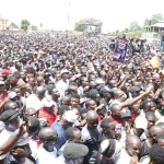 Political Rally attendees in Mbale