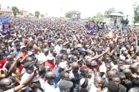 Political Rally attendees in Mbale