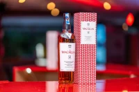 The Macallan Double Cask 12 Years Old showcasing the brand’s refreshed visual identity, recently introduced to the Kenyan market.