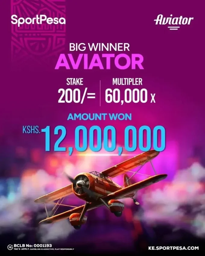 lucky man wins sportpesa aviator