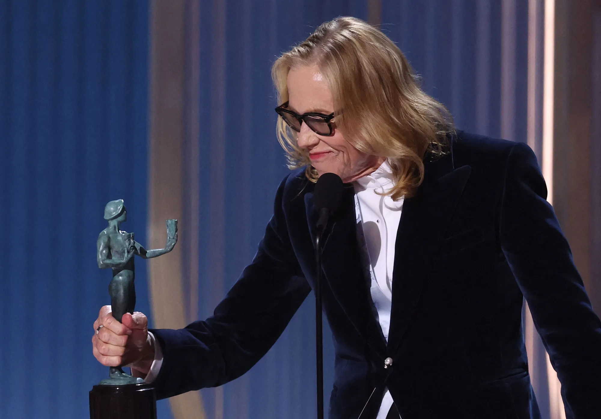 Amy Madigan on March 1, 2026. VALERIE MACON / AFP via Getty Amy Madigan on March 1, 2026.VALERIE MACON / AFP via Getty