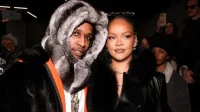A$AP Rocky and Rihanna in February. Matteo Prandoni & Sansho Scott/BFA.com