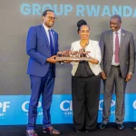 Officials during the launch of CPF Group in Rwanda
