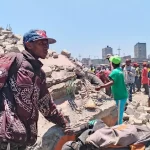 Debris of the house that collapsed in Shauri Moyo
