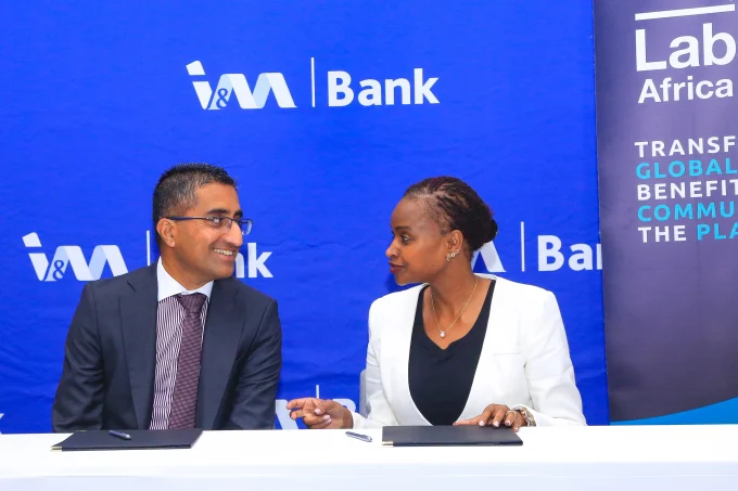 ILeft to right, Shameer Patel – Director, Retail & Business Banking, I&M Bank and Lucy Muigai – CEO, B Lab Africa engage in conversation moments before the official MoU signing ceremony.