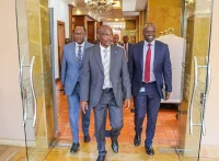 Treasury CS John Mbadi and PS Chris Kiptoo