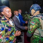 PS Raymond Omollo receives Kenyan Officers Who Served in Haiti