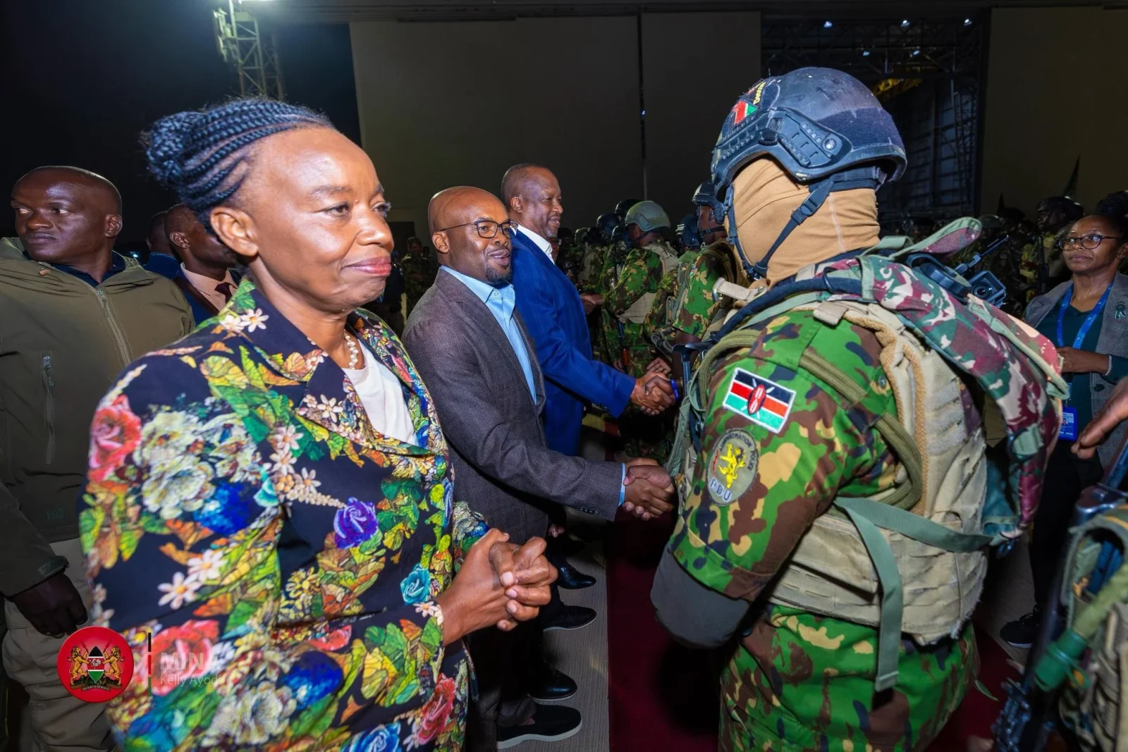 PS Raymond Omollo receives Kenyan Officers Who Served in Haiti