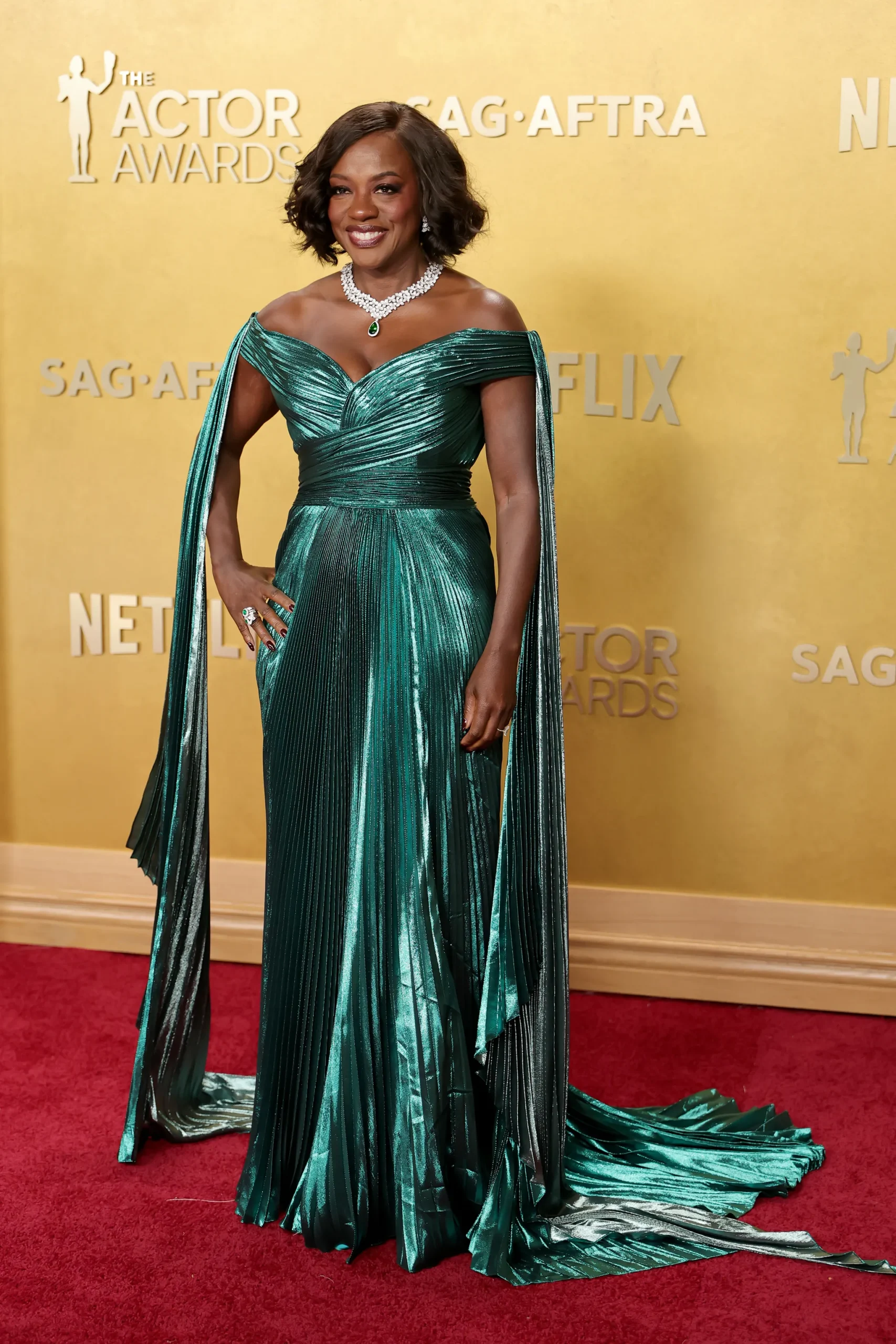 Viola Davis in Gucci. Getty Images Viola Davis in Gucci. Getty Images