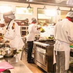 Culinary students in action at Boma International Hospitality College, showcasing skill, creativity, and precision in a dynamic, hands on kitchen environment..jpg
