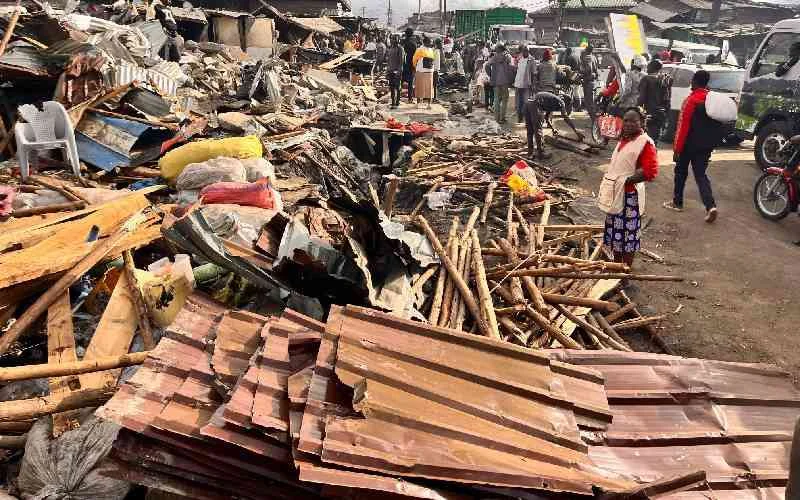 A section of Gikomba Market after demolitions