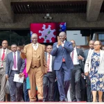 President William Ruto with ODM party leader Oburu Odinga