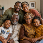 A happy African family