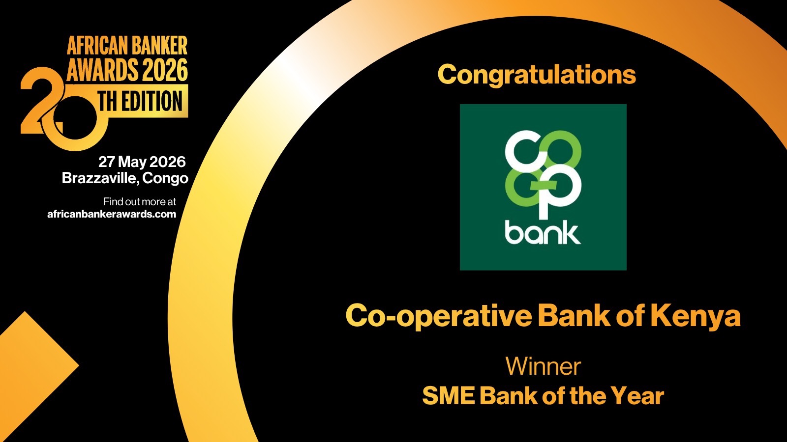 Co op Bank named SME Bank of the Year in Africa 2026