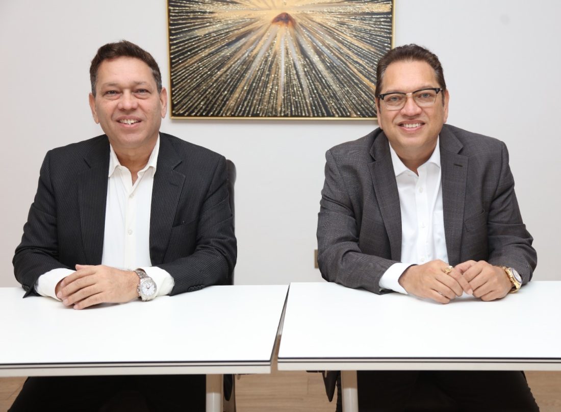 From left Mitesh Shah and Jagat Shah addressing the media