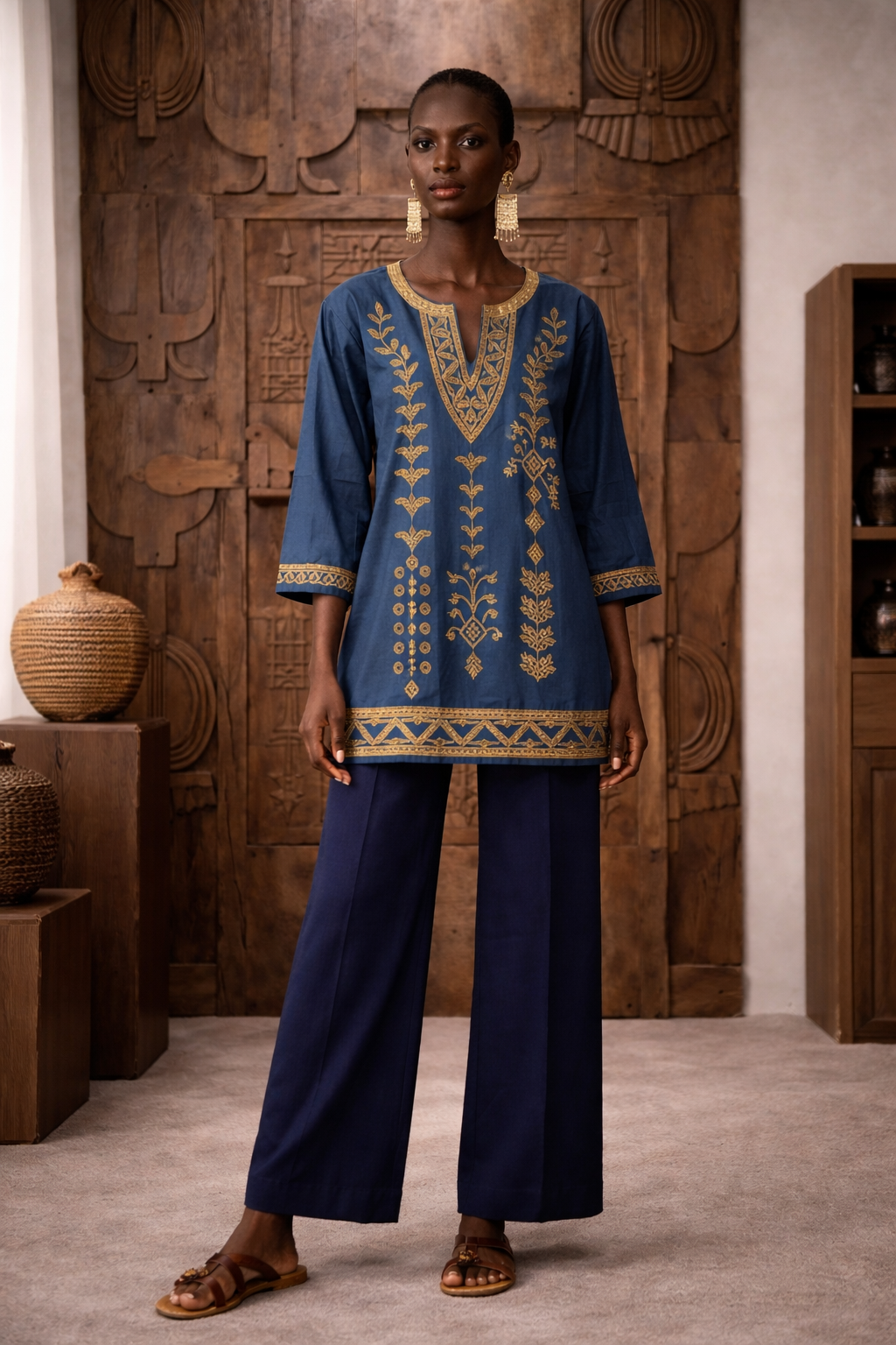 Hassana HAUSA EMBROIDERED Tunic