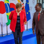 Principal Secretary Chris Kiptoo met IMF Managing Director Kristalina Georgieva in Paris
