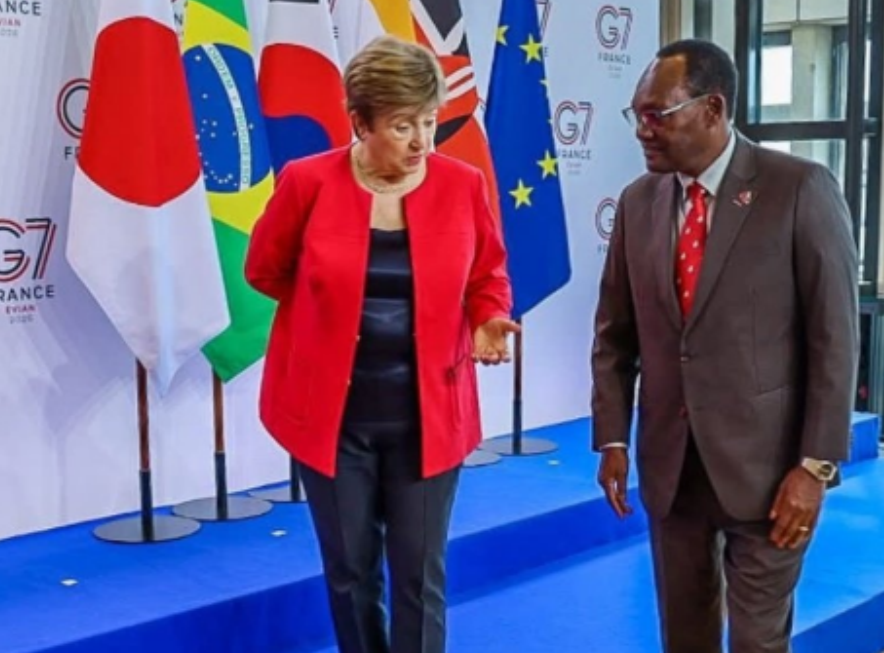 Principal Secretary Chris Kiptoo met IMF Managing Director Kristalina Georgieva in Paris