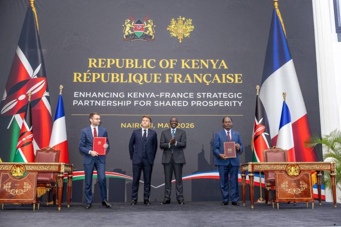 President William Ruto with President Macron