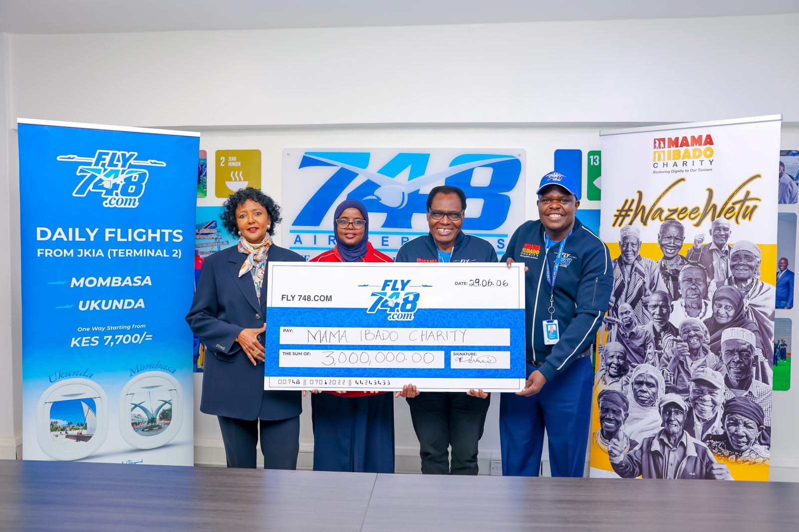 Fly748.com, the investment reflects a broader corporate responsibility strategy that extends beyond aviation.