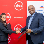 Absa Bank Kenya Commercial Property Finance Director East Africa Zaharaa Khanbhai (left) and International Housing Solutions (IHS) Kenya Managing Director Kioi Wambaa during the announcement of Absa Bank Kenya as title sponsor for the second IHS Kenya Affordable Housing Conference, set to take place on 11 June 2026 in Nairobi.