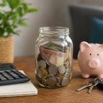 Financial planning on a cozy desk. PHOTO/AI