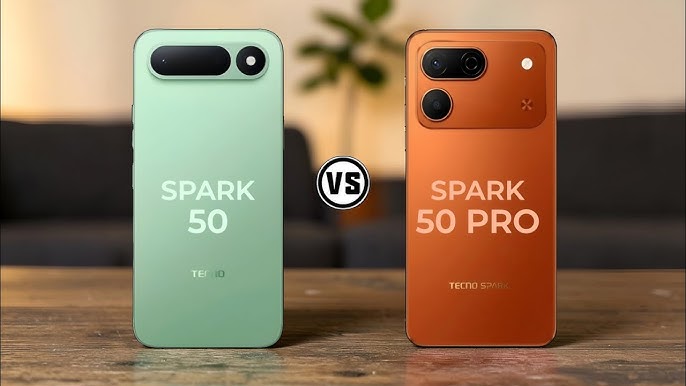 Tecno Spark 50 Pro vs Tecno Spark 50 5G comparison