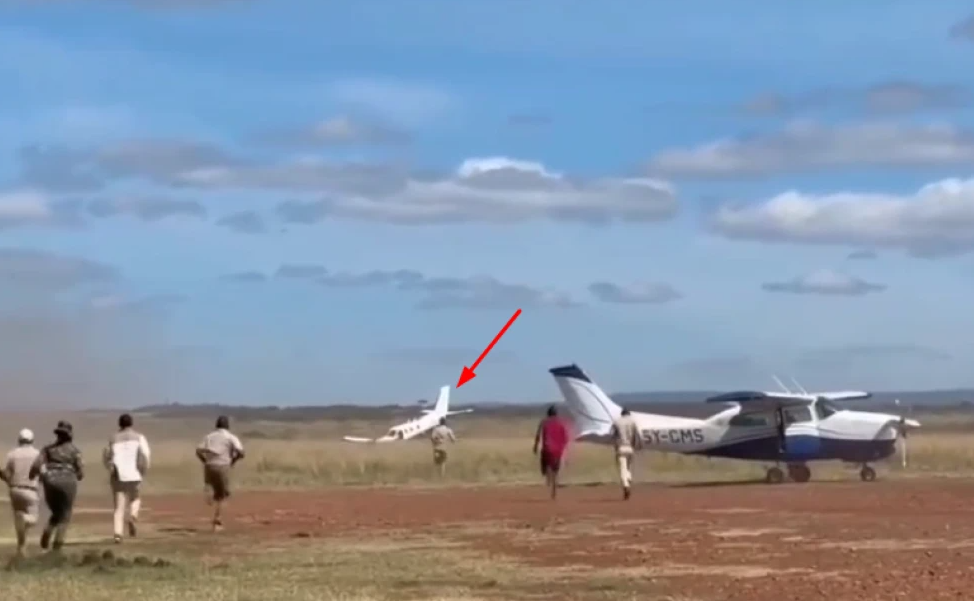 Three escape unhurt after private aircraft crash lands at Maasai Mara airstrip images subject to copyright