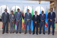 EAC Central Bank Governors at the meeting in Arusha, Tanzania