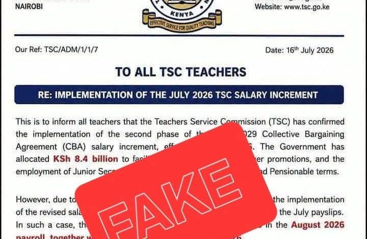 FACT-CHECK-Viral-Circular-Claiming-July-2026-TSC-Salary-Increment-Is-Fake