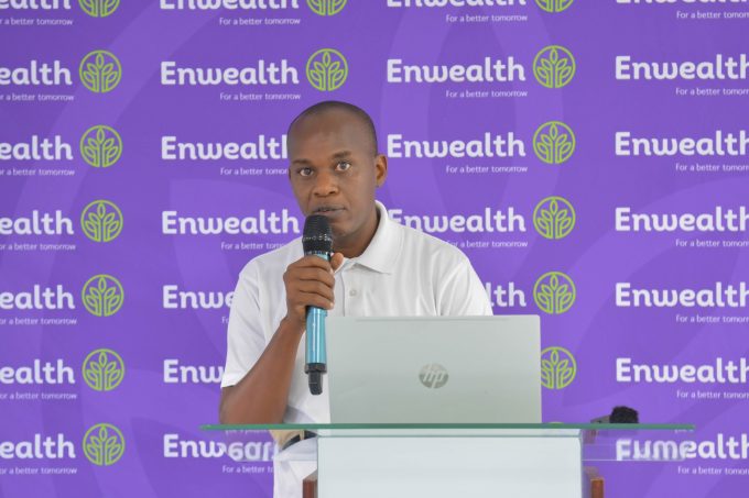 Albanus Muthoka, Assistant General Manager, Enwealth Financial Services, speaking during the Enwealth Umbrella Fund AGM held on August 28. 2026