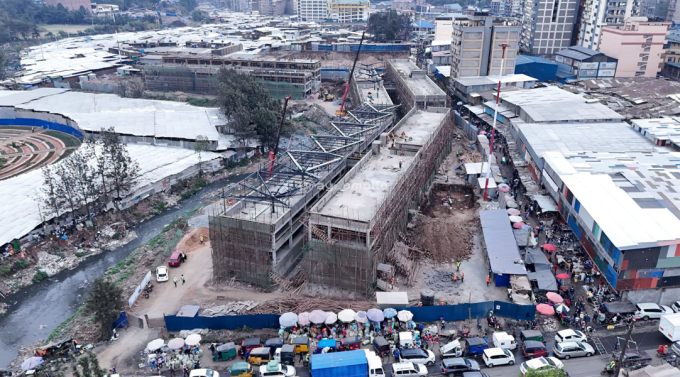 Gikomba Market under construction