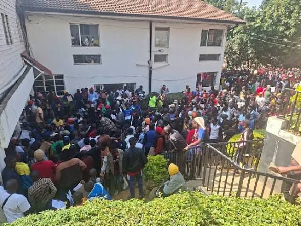 Burundi nationals at the Burundi embassy in Nairobi